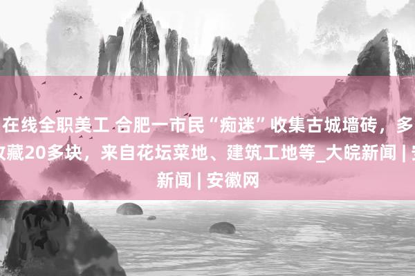 在线全职美工 合肥一市民“痴迷”收集古城墙砖，多半年收藏20多块，来自花坛菜地、建筑工地等_大皖新闻 | 安徽网